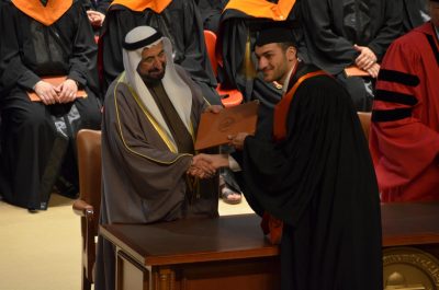 Awadalla at his AUS graduation