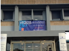 Banner at the IEEE VR conference