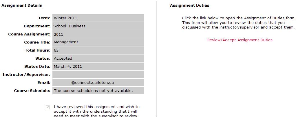 Assignment of Duties | CLSA