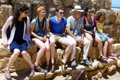 Group of CU students in Israel