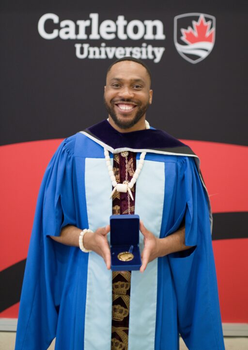 Carleton University PhD (Anthropology) Graduate Chikezirim Nwoke receives the Governor General Gold Medal.