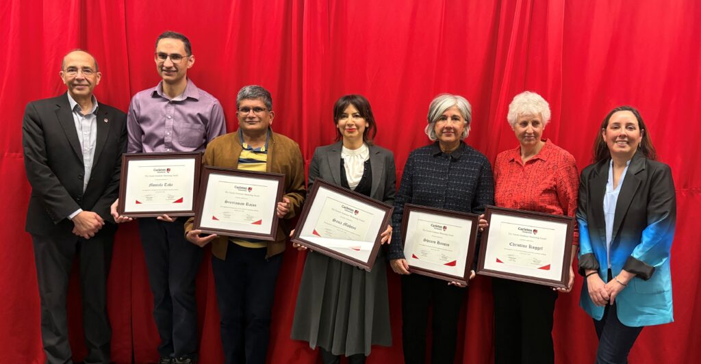 2026 FGMA recipients with Rafik Goubran and Onita Basu