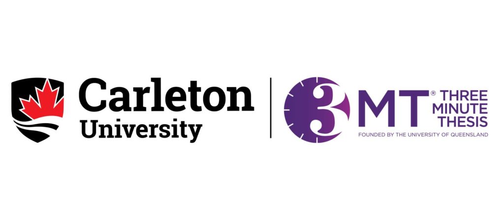 3MT Thesis logo with Carleton University logo