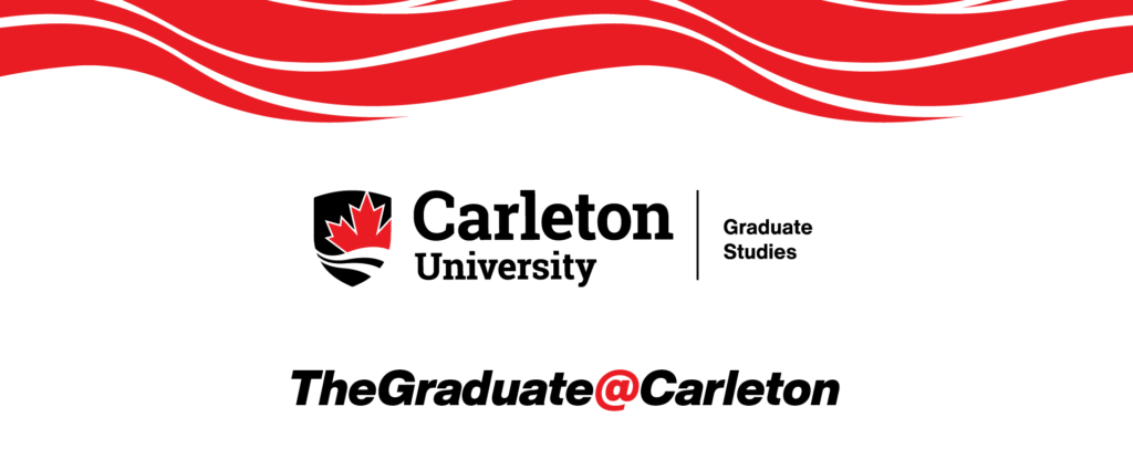 The Graduate at Carleton newsletter text and image design