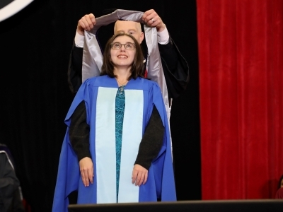 Photo for the news post: Honouring Ravens at Fall Convocation: Graduate Students Featured