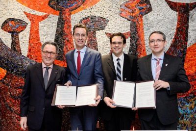 MOU Signees and Belgian Ambassador