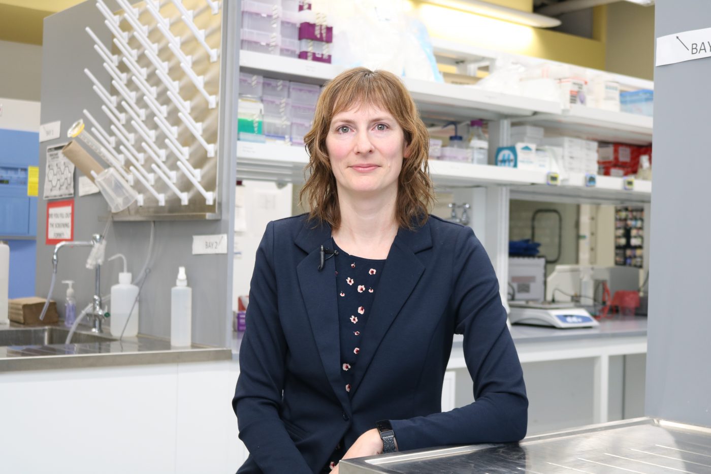 Jenny Bruin in her lab