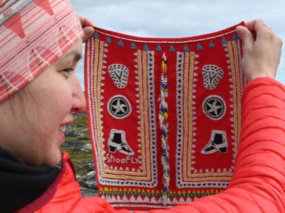 Photo for the news post: Cultural Mediations PhD Candidate Draws National Attention for Research on Inuit Sewing and Beading Technologies