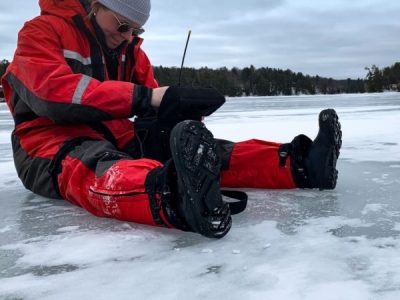 Photo for the news post: Aquatic Ecology PhD Student Writes Article on Turtles Under Ice for The Conversation