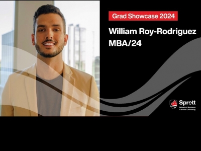 Photo for the news post: Sprott School of Business Grad Showcase 2024