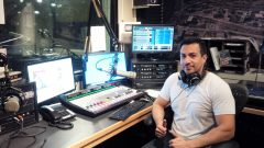 Alejandro in the CKCU studio